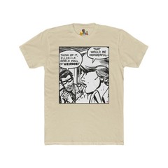 Roy Lichtenstein Graphic Cotton Tee, World full of Weirdos T-Shirt