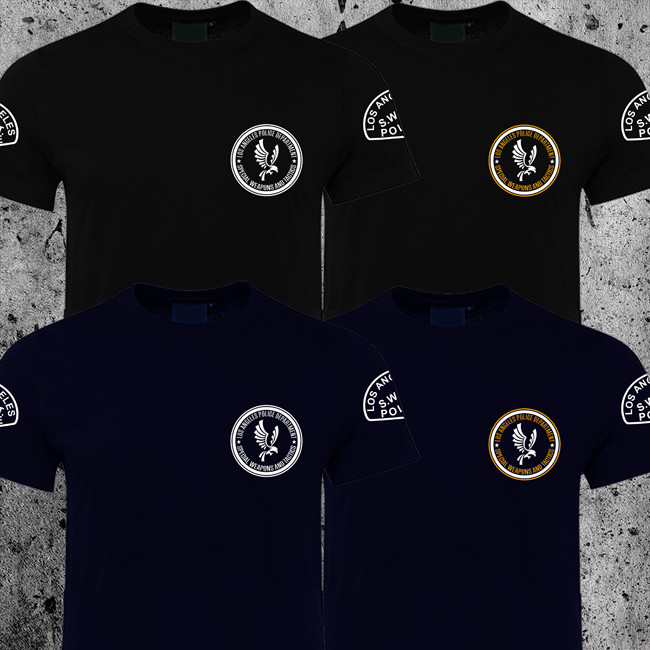 SWAT Reboot LAPD Los Angeles Police Dep TV Series T-Shirt Sleeves