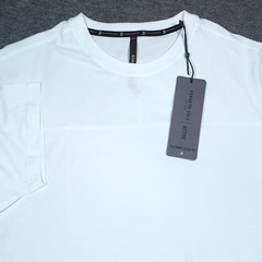 Kenneth Cole Mens Active Tech SS Shirt Sz. L White Stretch UPF 50+ Soft Cotton