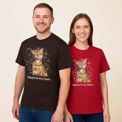 Pet Portrait Illustration Dog Cat Gift Unisex Crewneck T-shirt S-5XL