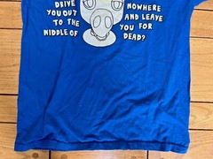 Christmas Vacation Eggnog Blue Short Sleeve T-Shirt Men’s Medium M CLEAN EUC