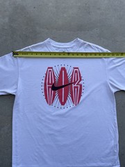 Nike Air Graphic Tee Shirt Mens Large White/Red With Swoosh Y2K