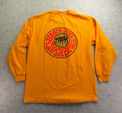 Black Label Skateboard Shirt Mens Large Yellow Long Sleeve Elephant Graphic Tee