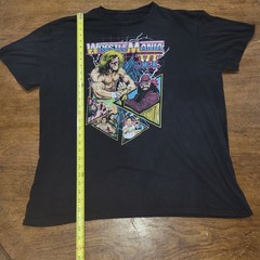 WWE WrestleMania VI Ultimate Warrior Macho Man Graphic Tee Men’s 2XL Black