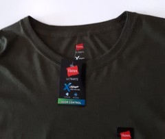 Hanes Mens Ultimate X-Temp T-Shirt Size XXL Crew Neck Short Sleeve Heather Green