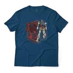 RX-78-2 Gundam and MS-06S Char’s Zaku II Anime Graphic Art Lightweight Tee