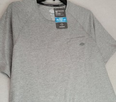 Dickies Shirt Mens Medium M Gray Lightweight Work Wear Outdoors Pocket Tee NWT