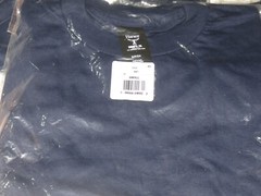 g6 Lot of 4 Hanes Mens Short Sleeve Beefy T Seamed 100% Cotton Crew Neck T-Shirt