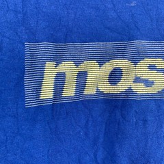 Mossimo Blue Yellow Limited Edition Graphic Short Sleeve Tee T-Shirt Large