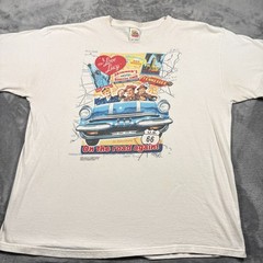 Vintage 2006 Fruit of the Loom T-Shirt Men 2XL White Love Lucy On The Road Again