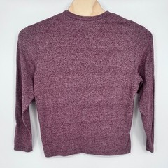 Cremieux Premium Denim Mens Long Sleeve T-Shirt Burgundy Heather Medium Casual