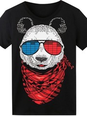 LED T-Shirt with Sound-Activated Glow & Music Equalizer – Light Up for party S