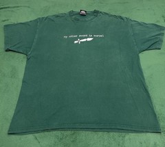 Vintage Jinx Video Games Funny Shirt Mens Size XL Green Sword