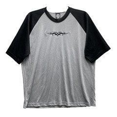 VTG Old Stock Ranchero Raglan Tee Large Grunge Tribal Biker Y2k Streetwear Rock