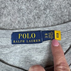 Polo Ralph Lauren T-Shirt Mens 2XB Heather Gray Flesh Pony Logo Casual