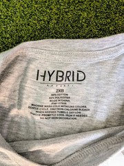 Hybrid Men’s Big & Tall 2XB Gray Funny Graphic Tee Crew Neck Cotton Blend