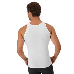 Hanes Men’s Tank Tops Undershirt Moisture Wicking Cotton Ribbed, White – 10 Pack