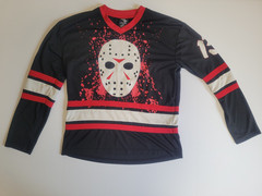 Friday The 13th Jason Voorhees Hockey Jersey Logo Size X-Large Adult Men XL