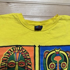 Vintage 90s Bali Primitive Designs Native Tribal Mask Art Shirt Size Medium