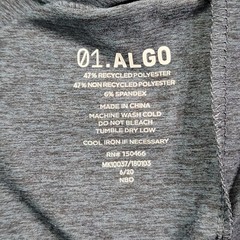 01. Algo T Shirt Mens XL Blue 01. Performance Quick Dry Stretch Anti-Odor NWT