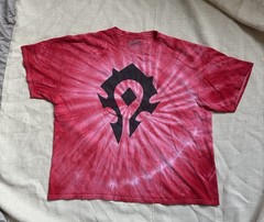 Blizzard World of Warcraft Horde Tie Dye T Shirt 2XL Gamer VTG/Y2K style