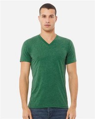 BELLA + CANVAS 3005CVC Unisex Heather CVC V-Neck Tee
