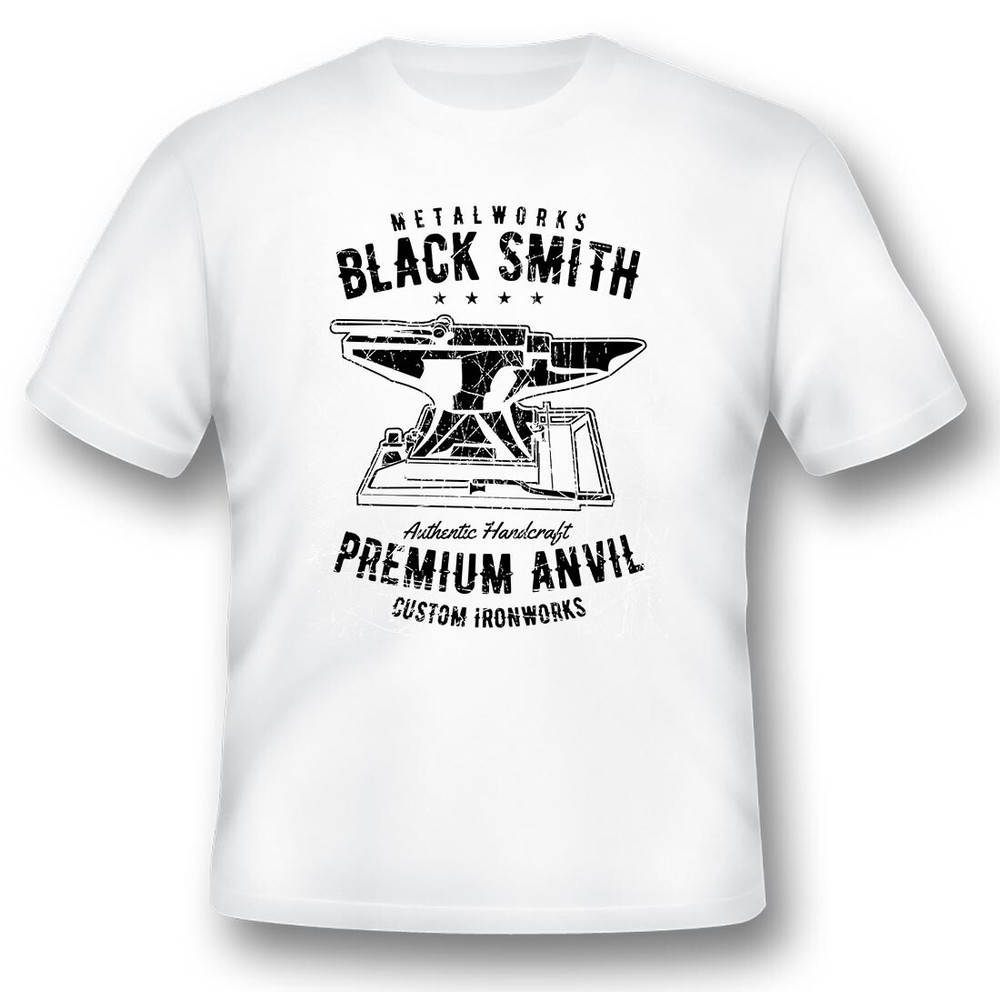 Blacksmith premium anvil Tee shirt black or white