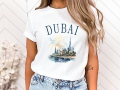 Dubai T-Shirt Travel Gift for UAE Trip Lovers Souvenir Tee