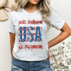 USA T-Shirt Men and Womens Patriotic Tee for 4th of July