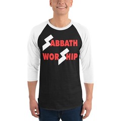Black Sabbath Sabbath Worship We Sold Our Souls For Rock 3/4 sleeve raglan shirt