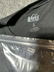 REI Co-op Shirt Mens Large Black Raglan Crewneck Lightweight Outdoor Hike Camp