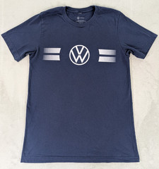 Volkswagen Drivegear T Shirt Graphic Tee Blue Short Sleeve Men Medium