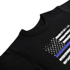 Rothco Kids Thin Blue Line US Flag T-Shirt Distressed Flag 6869