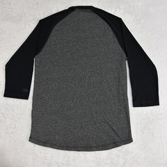 Night Moves T-Shirt Heather Gray Black Raglan Sleeve Graphic Tee New Era Sz S/P