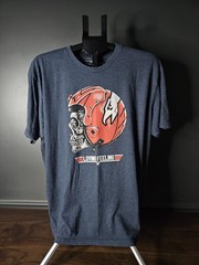Zero Foxtrot XXL T shirt Loving Feeling Pilot Blue Military Top Gun Skull Head