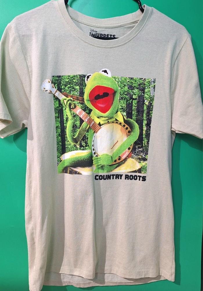 Muppets Kermit the Frog Banjo Country Roots Medium Shirt
