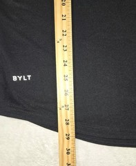 Mens BYLT Drop Cut Basics Short Sleeve T Shirt Black Large