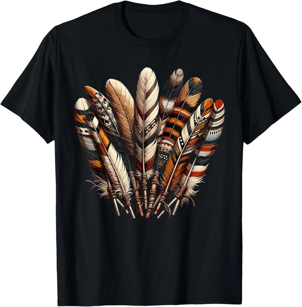 Native American Indian Feather Tee Gift Unisex T-Shirt