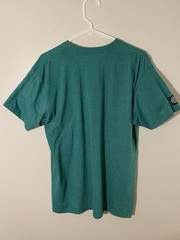 Blade + Blue T Shirt Mens Large Green Pocket Tee Made In USA Cotton Poly Casual