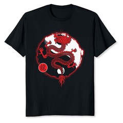 NEW LIMITED Yin And Yang Dragon Culture Myth Art Chinese Asian T-Shirt