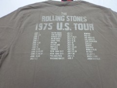 The Rolling Stones 1975 US Tour T Shirt Size XL NEW