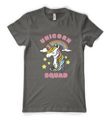 Unicorn Squad Mythical Rainbow Animal Personalised Unisex Adult T Shirt