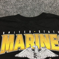7.62 Design United States Marines Shirt Men Large Black Short Sleeve First Fight