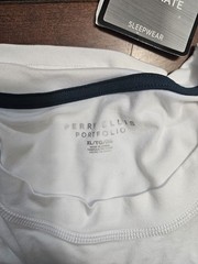 2 x Perry Ellis Portfolio Men’s Deluxe Touch Crewneck Shirts Brilliant Lg/Xl