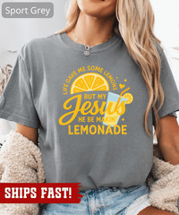 Jesus Lemonade Sweatshirt Christian Faith Apparel Child of God Tee Gift Women Me