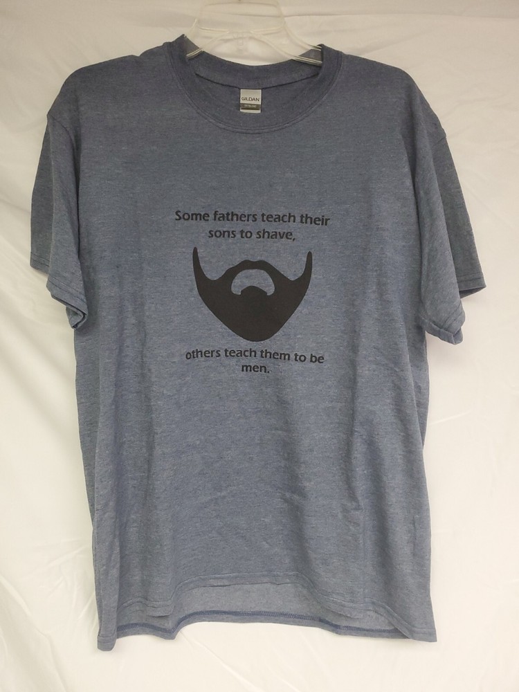 Gildan Dryblend Mens Graphic T-Shirt Size LG-Slate Blue 📦
