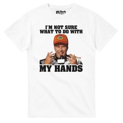‘I’m Not Sure What To Do With My Hands’ Ricky Bobby T-Shirt