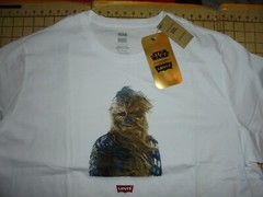 MENS 3XLARGE LEVI’S WHITE CHEWBACCA LIMITED EDITION T-SHIRT – NWT