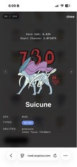 Ultra Rare Asspizza Revived Pokémon Suicune Shirt Medium 730 Printing