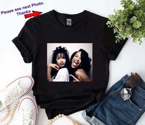 Aaliyah & Selena Quintanilla Music Shirt, Fan gift